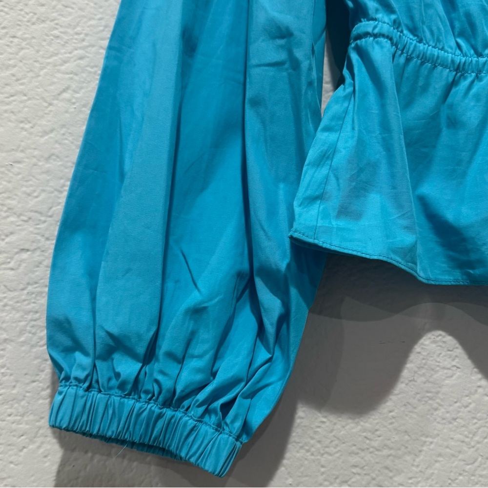 Derek Lam‎ | Breanna Long Sleeve Gathered Top - Picture 8 of 9
